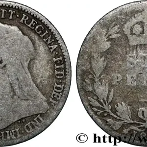 Réduction ROYAUME-UNI 6 Pence Victoria tête voilée 1897 fwo_847747 Monde