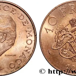 Dernière Chance MONACO 10 Francs Rainier III 1982 Paris fwo_849012 Monde