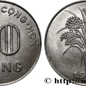 VIET NAM SUD 10 Dong “Viêt-Nam Cong Hòa” (République du Viet Nam) / épis de riz 1968 Royal Mint fwo_854149 Monde Garantie Incluse