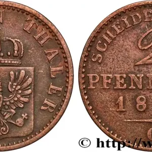 Certifié ALLEMAGNE - PRUSSE 2 Pfenninge Royaume de Prusse 1868 Francfort - C fwo_855794 Monde