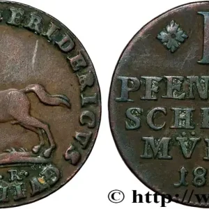 ALLEMAGNE - BRUNSWICK-WOLFENBUTTEL 1Pfenning Frédéric-Guillaume 1815 fwo_855892 Monde Authentique