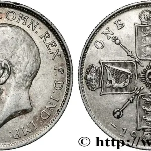 ROYAUME-UNI 1 Florin Georges V 1918 fwo_858134 Monde Réduction