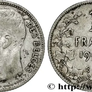 BELGIQUE 1 Franc Léopold II légende française 1909 fwo_858224 Monde Solde