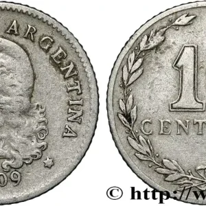 ARGENTINE 10 Centavos Liberté au bonnet 1909 fwo_858619 Monde Pas Cher