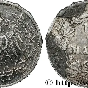 Top Qualité ALLEMAGNE 1/2 Mark Empire aigle impérial 1907 Hambourg - J fwo_858624 Monde