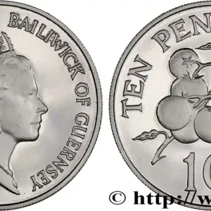 GUERNESEY 10 Pence Proof Elisabeth II 1985 fwo_860472 Monde Prix Bas