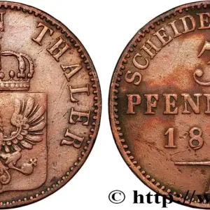 Tendance ALLEMAGNE - PRUSSE 3 Pfenninge 1865 Berlin fwo_861152 Monde