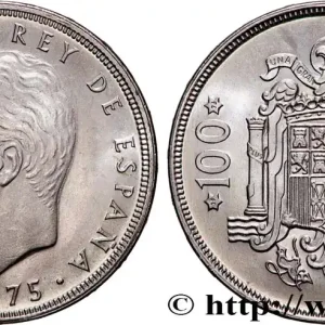 ESPAGNE 100 Pesetas Proof Juan Carlos Ier (1976) 1975 Madrid fwo_862130 Monde Fait Main