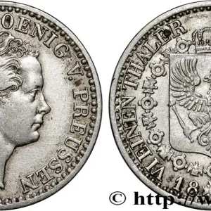 Certifié ALLEMAGNE 1/6 Thaler Frédéric-Guillaume IV 1849 Berlin fwo_862436 Monde