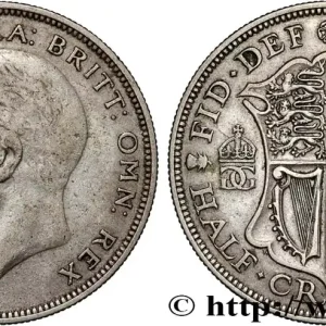 Prix Bas ROYAUME-UNI 1/2 Crown Georges V 1928 fwo_863258 Monde