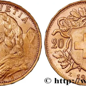 Meilleure Qualité OR, PALLADIUM ET PLATINE INVESTISSEMENT 20 Francs "Vreneli" 1935 Berne fwo_864382 Monde