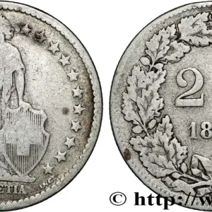 SUISSE 2 Francs Helvetia 1875 Berne fwo_865217 Monde Livraison Express
