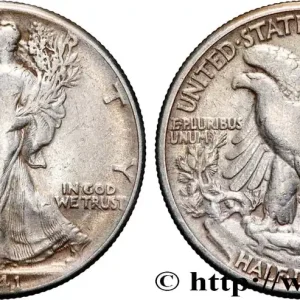 ÉTATS-UNIS D'AMÉRIQUE 1/2 Dollar Walking Liberty 1941 Philadelphie fwo_866764 Monde Nouvel Arrivage