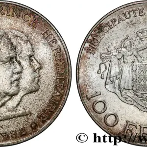 MONACO 100 Francs Rainier III et Albert 1982 Paris fwo_866962 Monde Fait Main