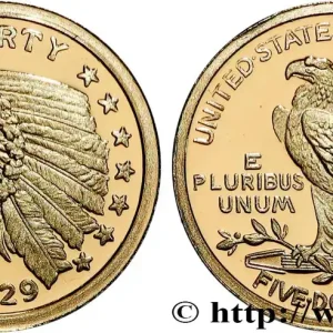 Must-Have ÉTATS-UNIS D'AMÉRIQUE Réplique miniature en or 5 Dollars (1929) fwo_868378 Monde