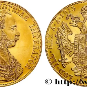 OR, PALLADIUM ET PLATINE INVESTISSEMENT 4 Ducats, refrappe moderne François Joseph 1915 fwo_870468 Monde Nouvelle Collection