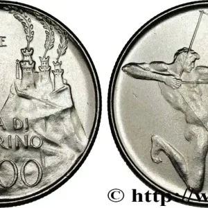 Retour Gratuit SAINT-MARIN 100 Lire XXIIe Jeux Olympiques 1980 Rome fwo_871125 Monde