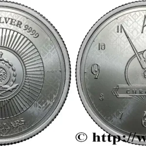 ARGENT D'INVESTISSEMENT 1 Oz - 2 Dollars Proof Chronos 2023 fwo_871466 Monde Offre Spéciale