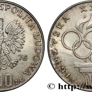 POLOGNE 200 Zlotych XXI Jeux Olympiques 1976 Varsovie fwo_872200 Monde Premium