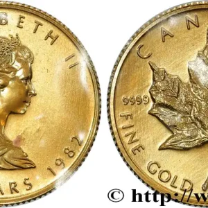 Soldes OR, PALLADIUM ET PLATINE INVESTISSEMENT 1/4 Oz - 10 Dollars or "mapple leaf" 1982 fwo_872739 Monde
