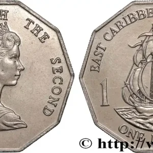 Affaire À Saisir ÉTATS DE LA CARAÏBE ORIENTALE 1 Dollar Elisabeth II / le ‘Golden Hind’ 1989 fwo_873864 Monde