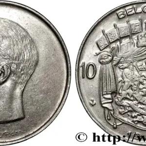 Dernier Modèle BELGIQUE 10 Francs roi Baudouin légende française 1971 Bruxelles fwo_873920 Monde