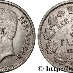 Nouveauté BELGIQUE 5 Frank - 1 Belga Albert Ier légende Flamande 1930 fwo_875380 Monde