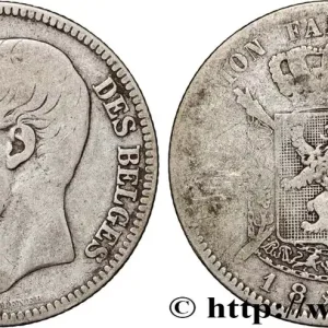 BELGIQUE 2 Francs Léopold II légende française 1867 fwo_875447 Monde Livraison Mondiale