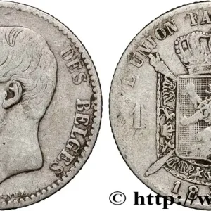 Livraison Gratuite BELGIQUE 1 Franc Léopold II légende française signature L WIENER 1886 fwo_875452 Monde