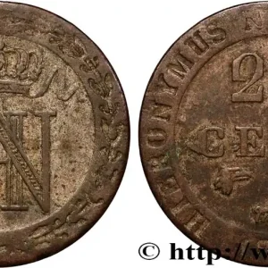 Pas Cher ALLEMAGNE - ROYAUME DE WESTPHALIE 20 Cent. monogramme de Jérôme Napoléon 1812 Cassel - C fwo_875454 Monde