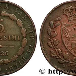 Pas Cher ITALIE - ROYAUME DE SARDAIGNE - CHARLES-FÉLIX 5 Centesimi type au “L” 1826 Turin fwo_875521 Monde