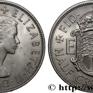 ROYAUME-UNI 1/2 Crown Élisabeth II 1965 fwo_875540 Monde En Vogue
