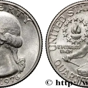 ÉTATS-UNIS D'AMÉRIQUE 1/4 Dollar Bicentenaire de la Révolution 1976 Philadelphie fwo_875567 Monde Promotion Saisonnière