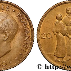 ROUMANIE 20 Lei buste du roi Michel Ier 1930 Londres fwo_875612 Monde Livraison Mondiale