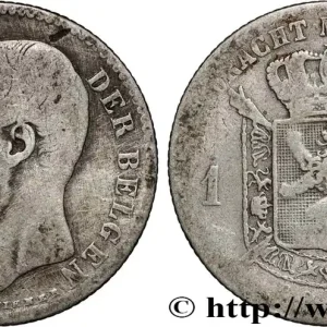 Acheter Direct BELGIQUE 1 Frank (Franc) Léopold II légende flamande signature L WIENER 1887 fwo_875680 Monde