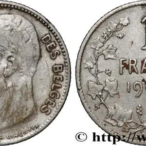 BELGIQUE 1 Franc Léopold II légende française 1909 fwo_875941 Monde Meilleur Prix