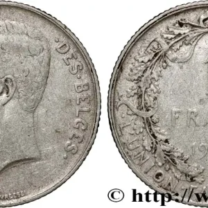 BELGIQUE 1 Franc Albert Ier légende française 1911 fwo_875953 Monde Offre Spéciale