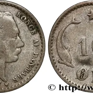 Livraison Mondiale DANEMARK 10 Ore Christian IX 1897 Copenhague fwo_875956 Monde