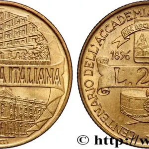 ITALIE 200 Lire centenaire Académie de la Guardia di Finanza 1996 Rome - R fwo_875984 Monde Acheter Direct
