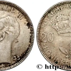 BELGIQUE 20 Francs Léopold III tranche position B 1935 fwo_875989 Monde Commande En Gros