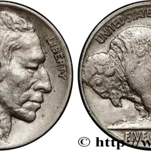 ÉTATS-UNIS D'AMÉRIQUE 5 Cents Tête d’indien ou Buffalo 1921 Philadelphie fwo_876795 Monde Vente Flash