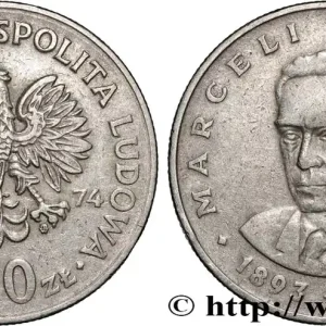 Populaire POLOGNE 20 Zlotych Marceli Novotko 1974 Varsovie fwo_876836 Monde