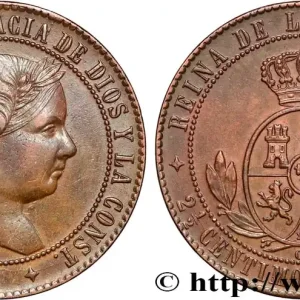 ESPAGNE 2 1/2 Centimos de Escudo Isabelle II 1868 Oeschger Mesdach & CO fwo_876845 Monde Acheter Direct