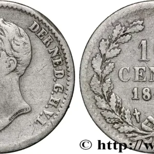 PAYS-BAS 10 Cents Guillaume II 1849 Utrecht fwo_876886 Monde Artisanat