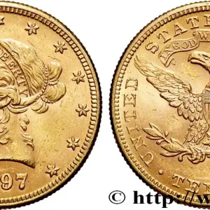 Commander Maintenant OR, PALLADIUM ET PLATINE INVESTISSEMENT 10 Dollars or "Liberty" 1897 Philadelphie fwo_877019 Monde
