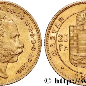 Édition Limitée OR, PALLADIUM ET PLATINE INVESTISSEMENT 20 Francs or ou 8 Forint François-Joseph Ier 1879 Kremnitz fwo_877032 Monde
