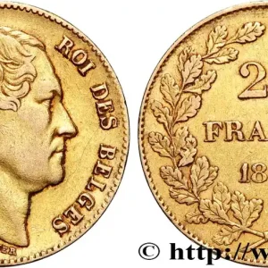 OR, PALLADIUM ET PLATINE INVESTISSEMENT 20 Francs Léopold Ier 1865 Bruxelles fwo_877035 Monde Soldes