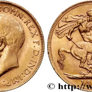 Original OR, PALLADIUM ET PLATINE INVESTISSEMENT 1 Souverain Georges V 1923 Perth fwo_877096 Monde