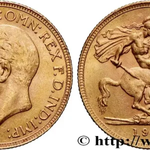 OR, PALLADIUM ET PLATINE INVESTISSEMENT 1 Souverain Georges V 1930 Afrique du Sud fwo_877111 Monde Acheter Direct