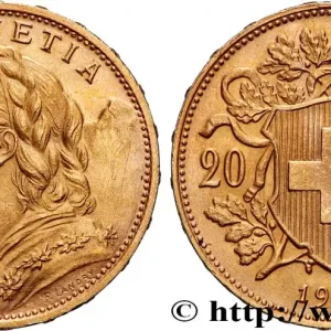 Bon Marché OR, PALLADIUM ET PLATINE INVESTISSEMENT 20 Francs or "Vreneli" 1925 Berne fwo_877139 Monde